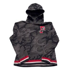 Polo Ralph Lauren P Wing Hoodie Mens Large Camo Striped Pullover 1992 Stadium